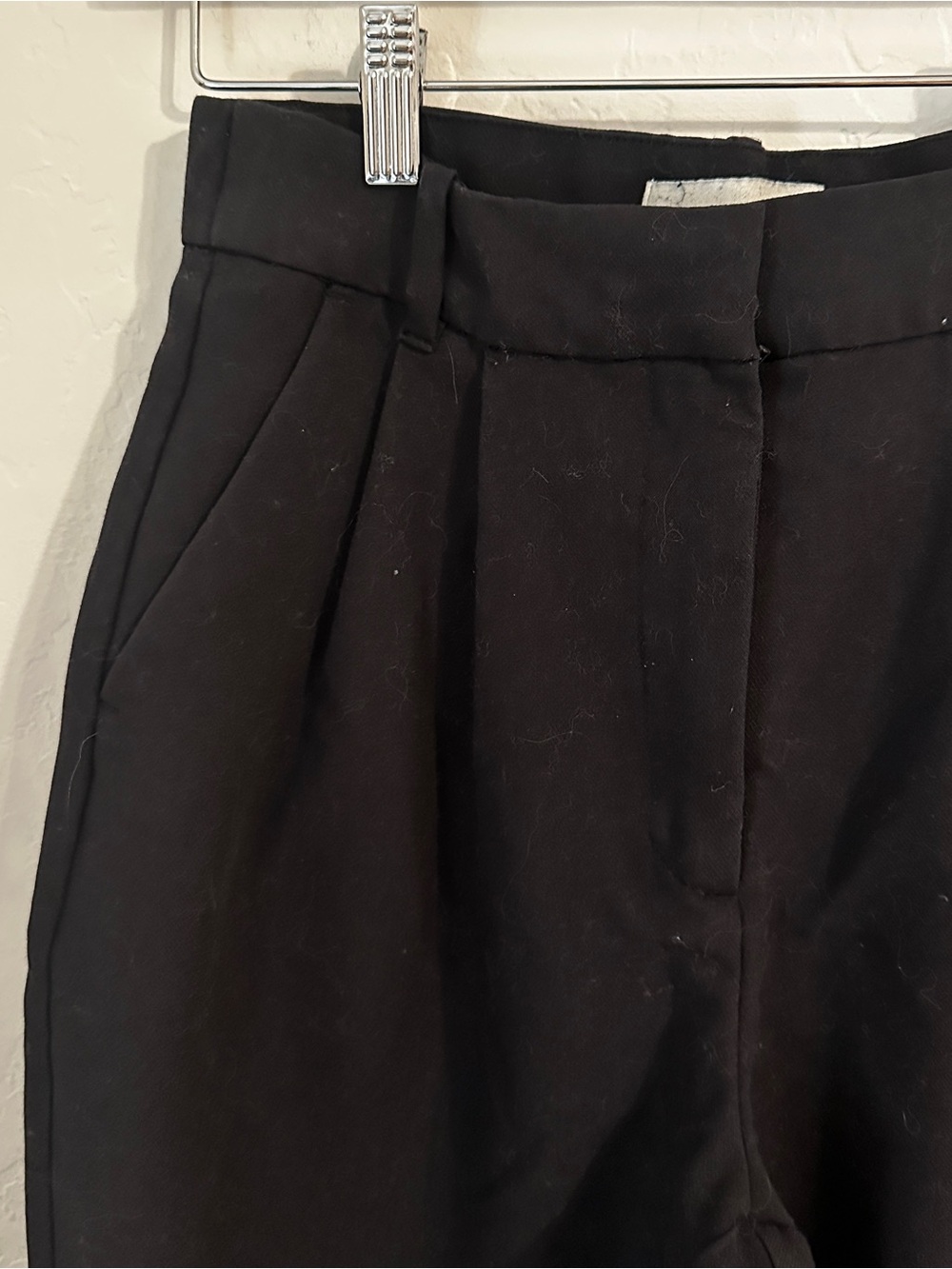Abercrombie & Fitch Curve Love Black Wide-Leg Trousers - Picture 2 of 5